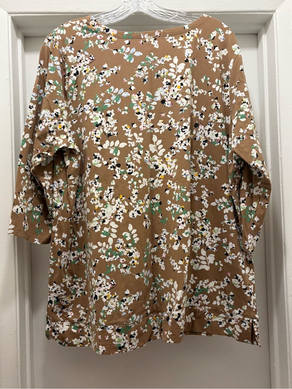 J.Jill Luxe Supima Cotton Blend Floral Crew-Neck Tunic Women’s 2X Everyday,Boho - Picture 4 of 13